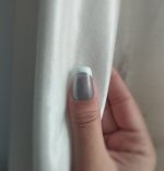 ناخن آماده فرنچ نقره ای مدل کریستال - تصویر 3